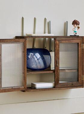 箱箱路收纳盒DD101982壁信挂置物架实木客厅集线弱电箱多媒体器息