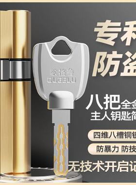 C级防盗门锁芯VXE超叶片用用家通型入户d老式换锁心铁门进户大门