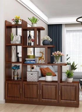 新款轻奢玄关柜隔断34247置物架沙发装饰储柜客厅木物柜收实纳旁