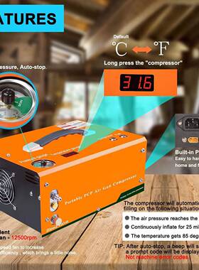 厂342家直供内置变压器20v110v车1v自停无油高2压载打气机3充气2