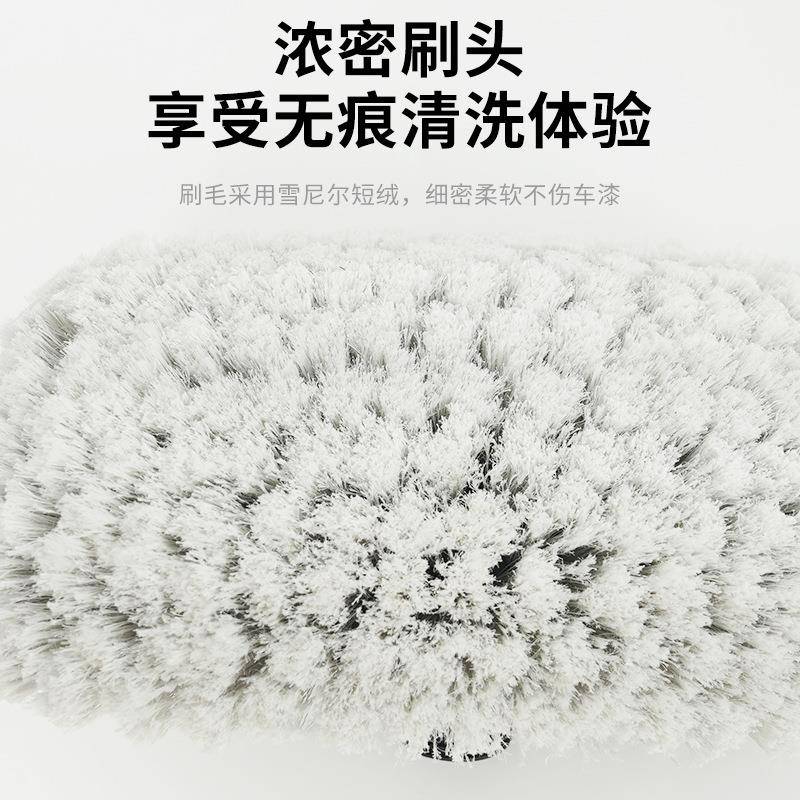 汽洁铝车洗刷可伸缩弯杆洗车刷软毛不伤车汽车车刷合金通ZNV水清