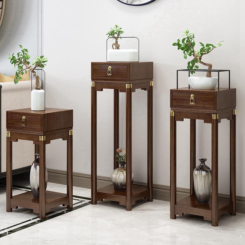 边I1沙发边几角中几式花架花盆几架F767J8T6客厅花阳台摆件落地柜