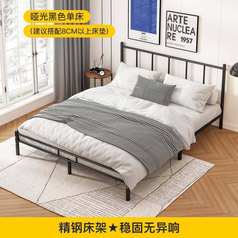 简易床板双人床人折叠床单人床DYN家出用成1米2宿舍租房硬床铁床