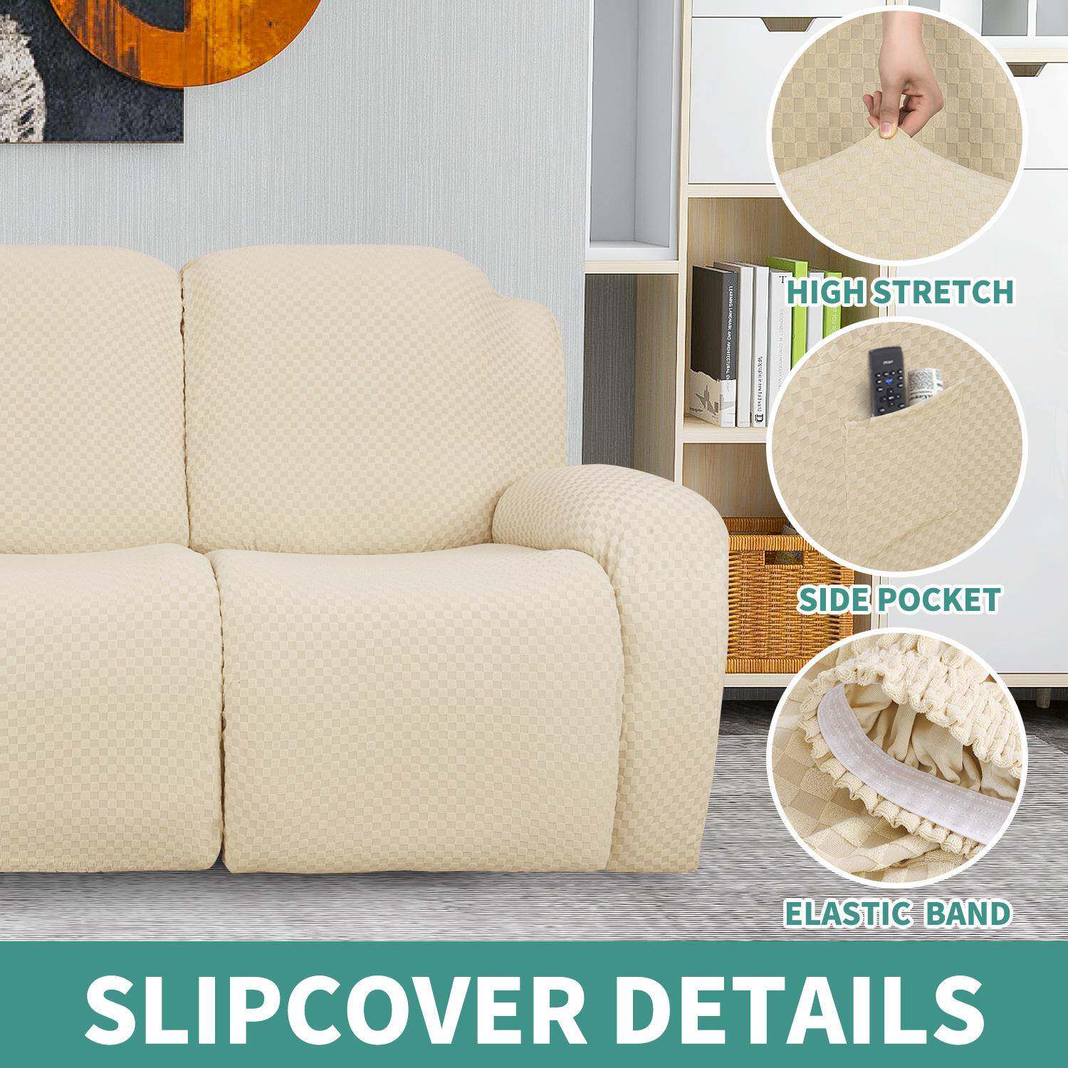 躺椅套12力纯色全布包躺椅套简约弹沙保护罩加厚艺沙发套罩躺发椅