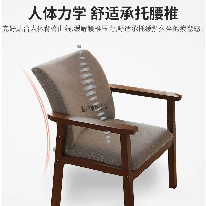 木餐椅家用简约休闲书桌凳子现靠实木靠背背餐桌椅子餐厅代主人实