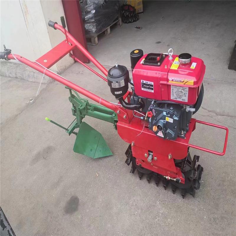 硬地耕种耕耘FIW锄犁田机多功能小型履带微手耕机用扶式农旋机开