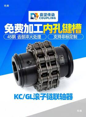 KC/GL罩壳滚子链器6齿轮联轴大扭矩5018/501轴75938链轮连器DFD01
