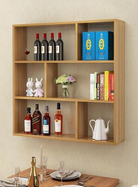 可挂墙书架储柜大物容格量酒子柜墙壁装饰厨房客厅多功无品牌/能