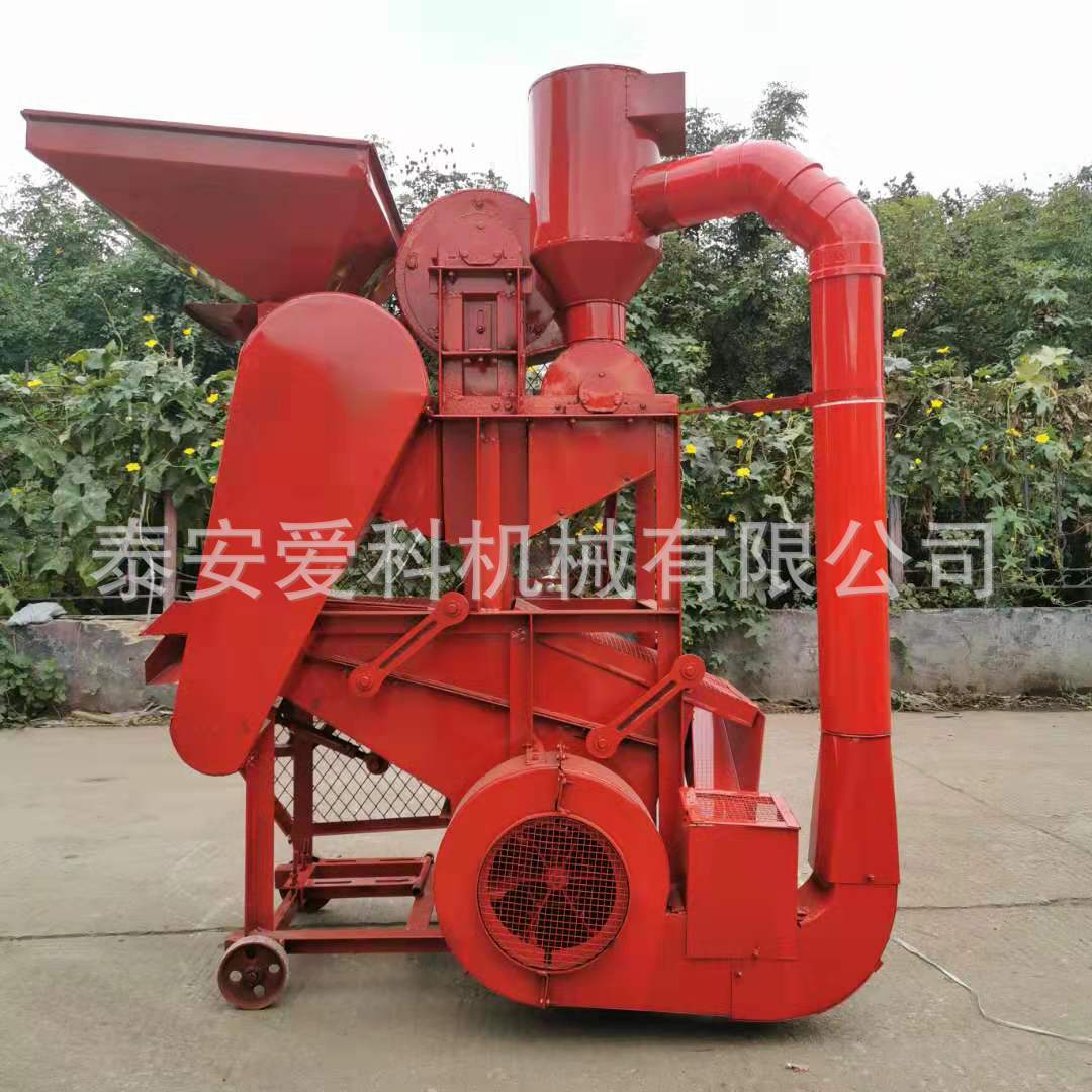 农用花生脱壳机二次抽风除尘干净