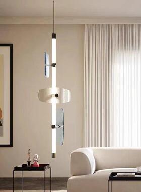 意大GS利tl立alam长条餐厅吧台吊灯后现代卧室床头水晶玻p璃彩色
