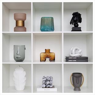 品样板间现代家居软饰品书柜创意装陶瓷脂玻璃工艺摆件ZHt1669876