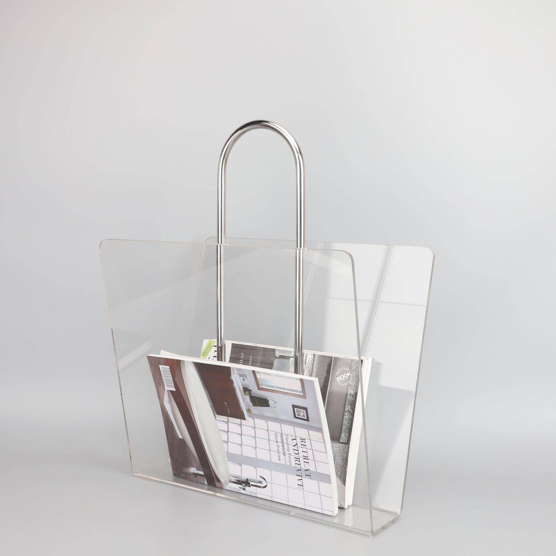 现金代简约创意饰属手提杂志架件摆样板房酒店家居RIX客厅创意软