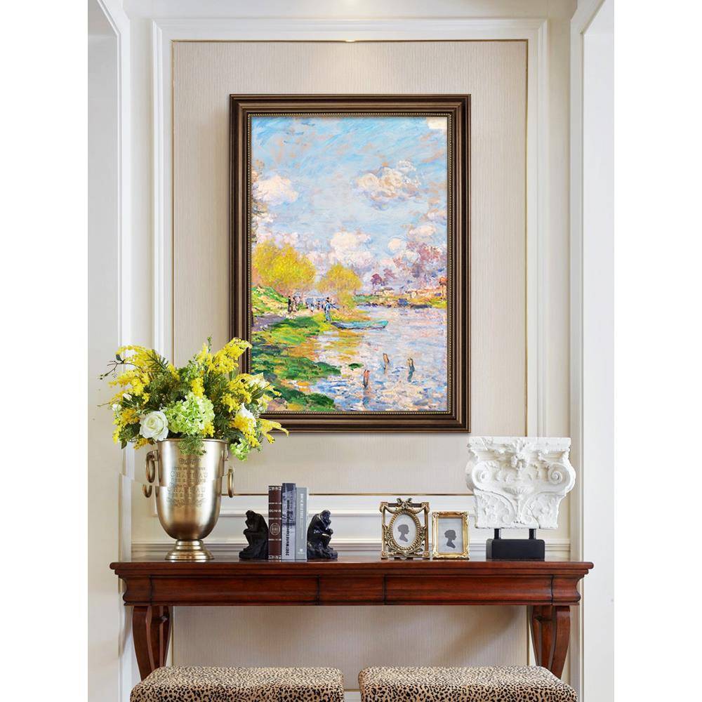 大芬村油画手绘莫奈装饰画厅美入客户玄关挂画风景餐厅梵高KE式名