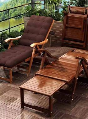 客家厅阳台躺椅阳台用凉椅天可折叠夏靠午休适ZVT合老人竹椅其他