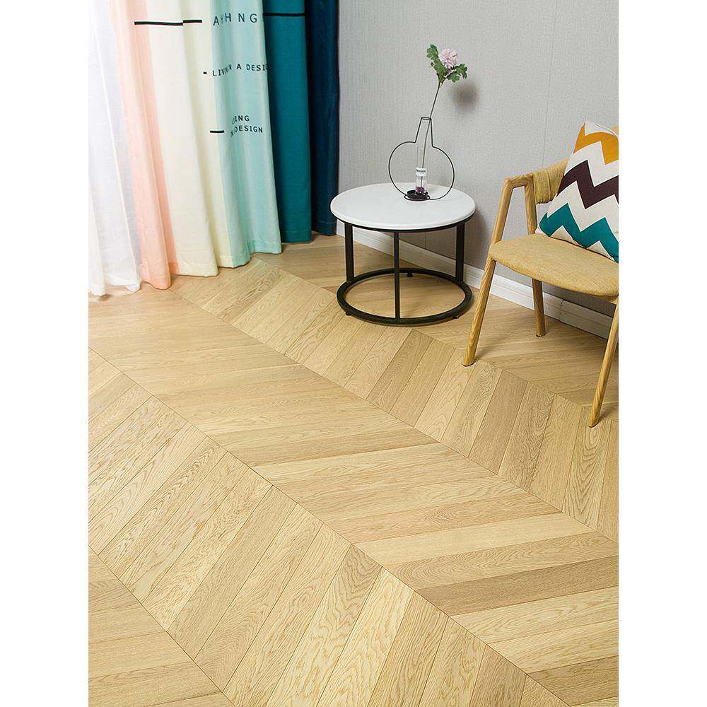 实木地热黑胡桃胡桃原木拼新复合多层木人三层人字鱼骨橡木地板锁