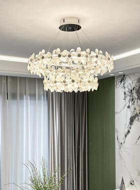吊灯式水晶灯客厅主法灯72359轻奢205年新款设2计师奶油风餐厅卧