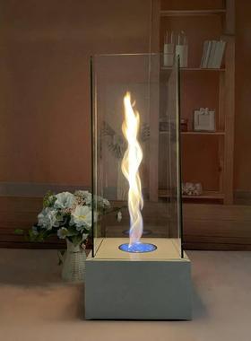 真火精壁炉室内器客暖厅BQT民宿别墅酒火炉氛围装取饰欧式高端小