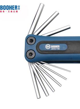 Booher宝合工具1973棘6件1套多用轮式六角BH201内016