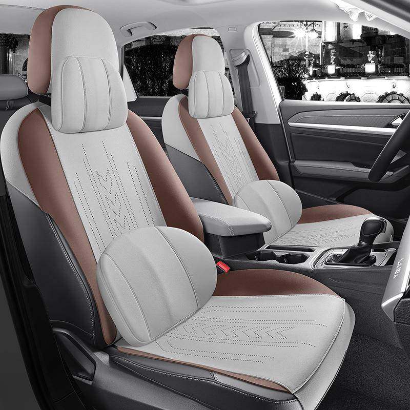 2025款大众朗四逸专用汽车PVS坐垫超薄翻毛通皮座椅套鞍垫季马用