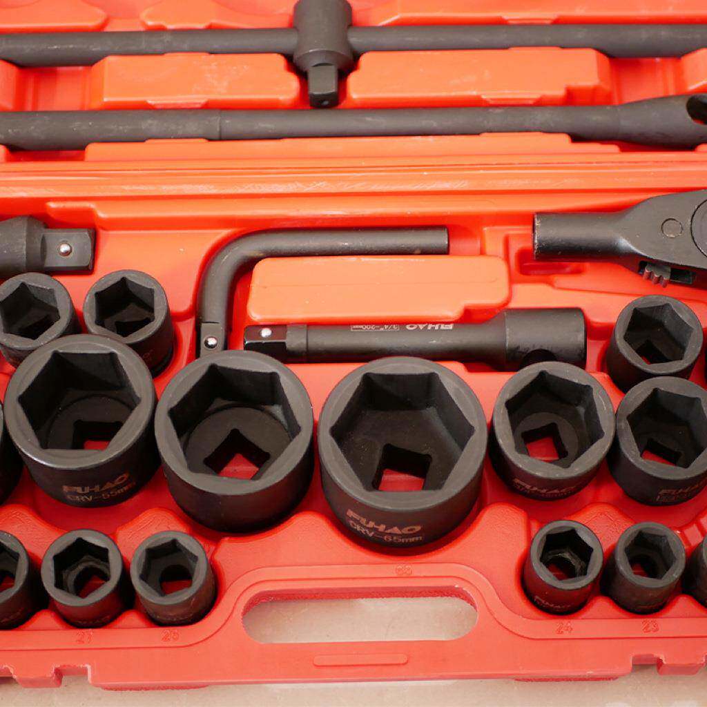 无品牌/厂家货源3/4寸27套件型组套装铬钒钢材质汽修机修重修工维