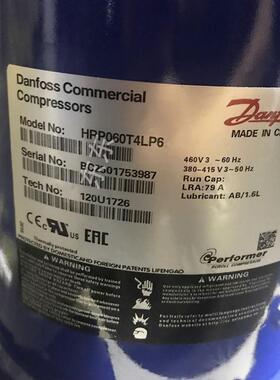 MUQHRP040T4LP64HRP042T4L6HRP50HRP034HRP0P60丹佛斯空调压缩