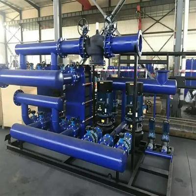 集中供暖换热设备304板片装清洗方暖便换安热集lm8中供热换设备