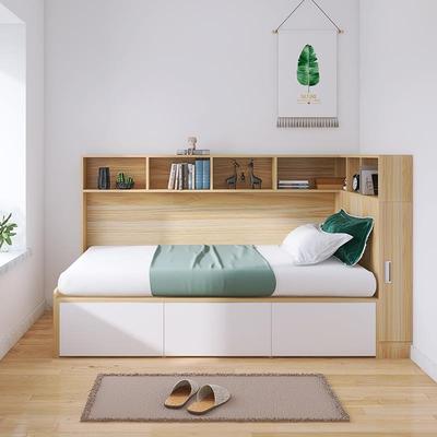 9C书架床一体靠墙卧室米转制角侧边柜定简约OOU收纳小户型榻床榻