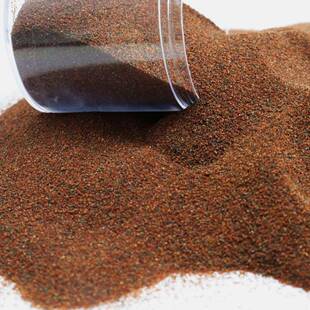 红色岩石砂GIG连云港水切割砂优质石榴砂6080#3岩板切砂割1531123