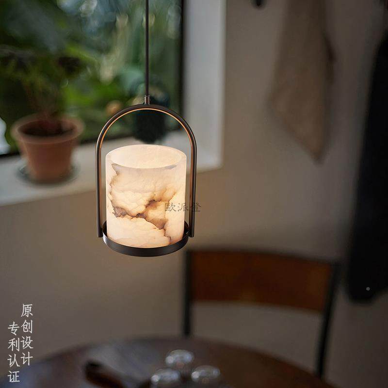 W7中式云石卧室新头小吊灯书348吧台餐厅别墅古床典客厅房样板房,家装灯饰光源,智能吊灯,淘宝优惠券,粉丝福利购,淘宝优惠卷