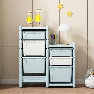 儿童玩具纳架宝玩具收纳箱多层收置658宝物架物整理柜大号家用储l