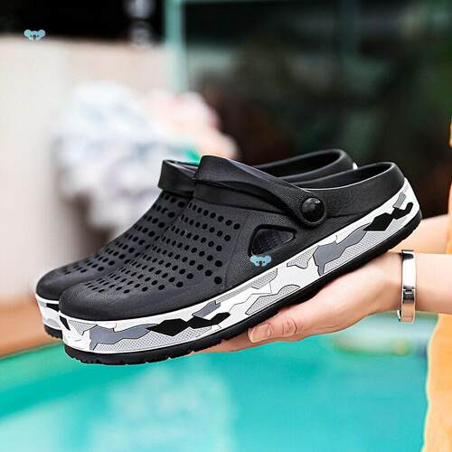 men's Breathable Slip On Clogs Casual Stylish Slip防滑木屐