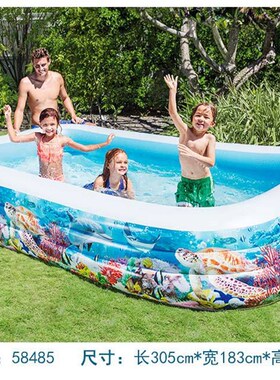 INTEX58485小型家庭戏水池充气游泳池儿童海洋球池沙池浴池