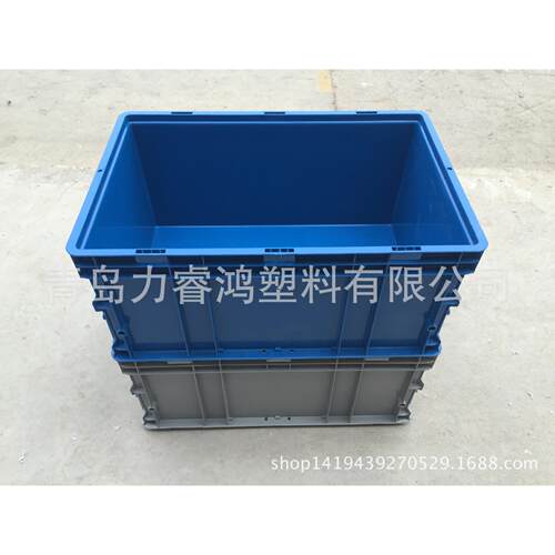 上海厂家D6428平底塑料加厚物流箱五菱汽车配件使用周转箱
