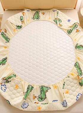 防水床床笠a类棉罩全棉床保RYP护套加厚纯棉席梦垫思床垫夹罩