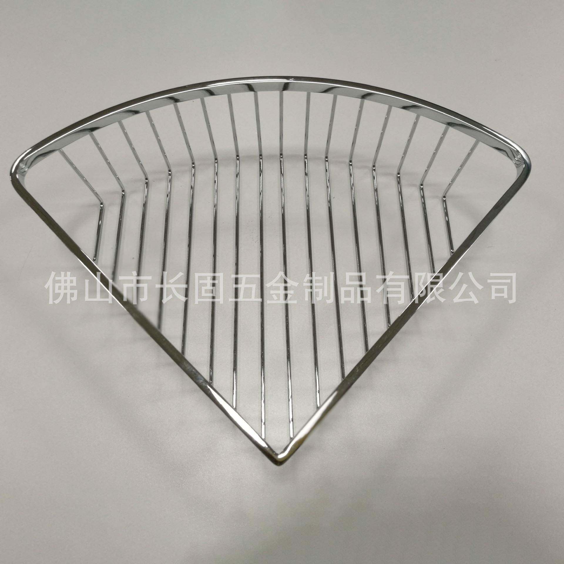 锈1三角形不钢网篮浴室角蓝卫生间置物架皂液OUX固置放篮长ST-V82