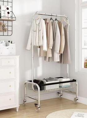 MRY移动衣帽架家用落地示展易挂衣架服装店网红卧室房可间简带篮