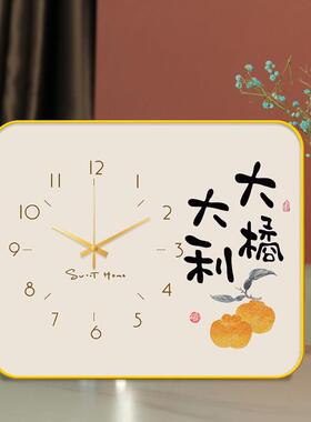 家座台式桌钟EZF面时钟坐式钟表台平安喜乐式简约用方