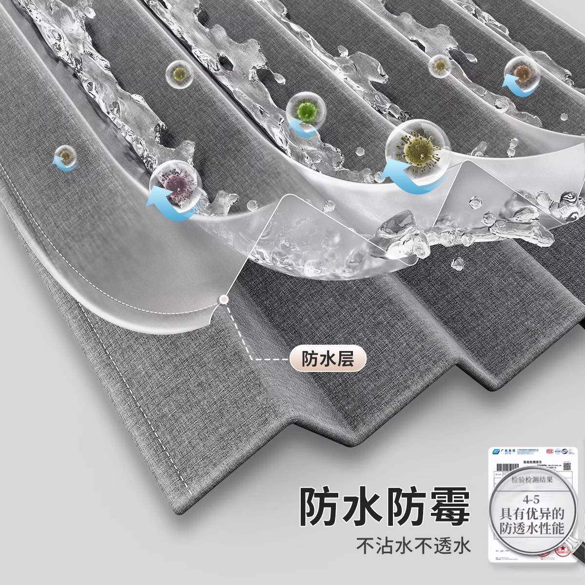 高档浴室防水分浴帘生折叠浴帘间淋窗浴帘卫厕所干湿离隔断遮挡防