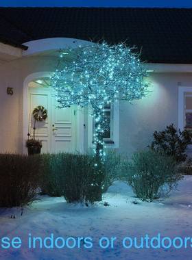 制品型水蓝色LED圣诞灯串户外防雨10新0V可连VMC接串灯100球可0使