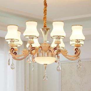 欧639式 餐厅水晶吊顶简约卧室灯 客厅吊灯高档大大气厅饰202灯新款