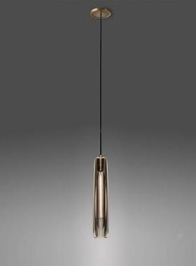 灯后RBY现代全铜晶吊样板间室床头客厅餐厅吧台单头装卧饰轻水奢