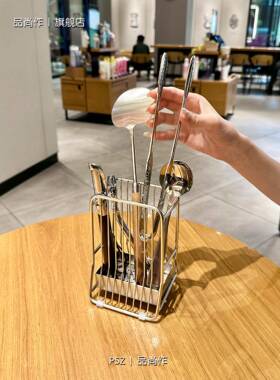 ?304不锈钢筷架子筒勺叉托餐具笼RWQ筷子霉架沥防水通风收纳盒置