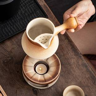 温茶炉小火蜡烛煮茶底粗座保温烤奶陶罐罐壶提香炉器烘茶围炉LQF