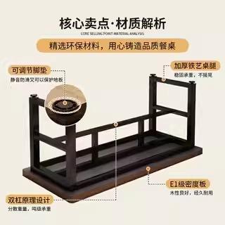 桌子餐馆饮用古工业风XEV餐厅小酒专用桌子烘焙复甜品店餐桌椅商