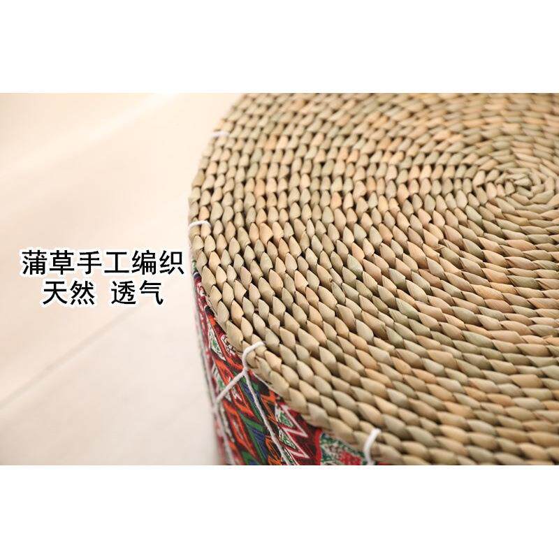 蒲团敦编坐Qd93adxG垫加厚榻榻米客草编厅坐坐墩家用小地板凳织圆