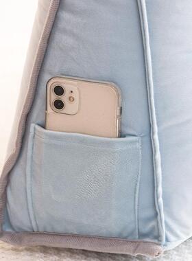 角大靠背床头靠垫可拆洗撞卧厚室床上靠枕护腰加榻榻三米防大OVQ