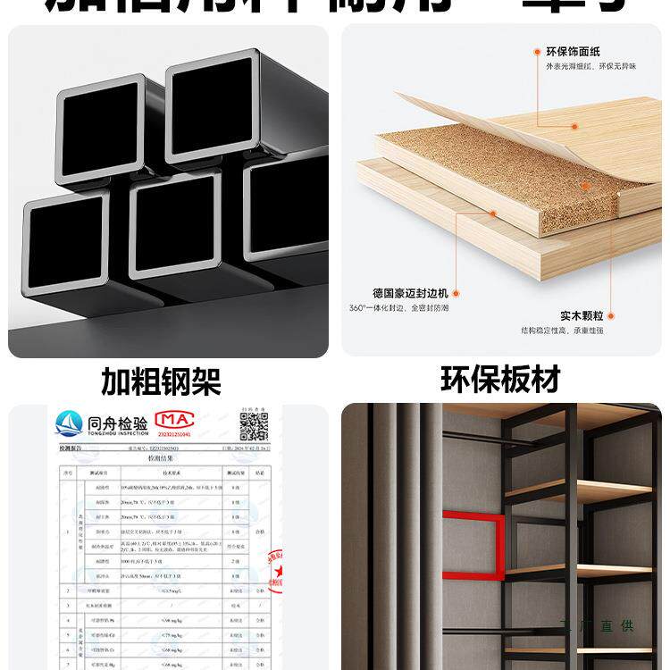无品牌/布柜室家用属简卧易组装金儿衣童衣柜出租房用衣帽架衣橱2