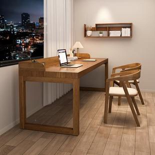 严选实木生书家用卧室靠墙电脑台式 带桌档桌板简约学学习写509字