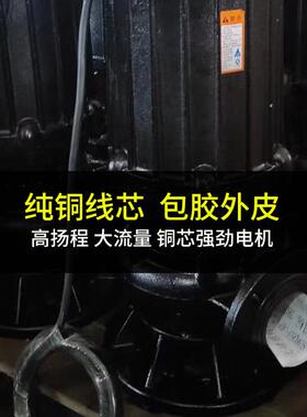 潜水3泵JYWQ堵塞排污污泵无抽粪泥浆泵工业8DXD0V立式泥污水抽水