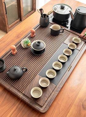 套茶具装家用泡茶壶整套功一体大茶茶盘全台自动底部上水烧夫INL